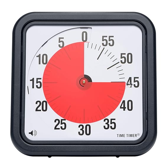 Time Timer 12 inch, 60 minute visual analog timer, desktop or wall