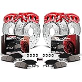 Power Stop KC4017A Z23 Evolution Sport Front & Rear Caliper Brake Kit- Brake Rotor, Carbon-Fiber Ceramic Brake Pads and Brake