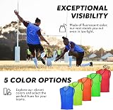 GSi Sports Pinnies 12 Pack Free Size Blue Mesh Training Vests 24x26 view 3