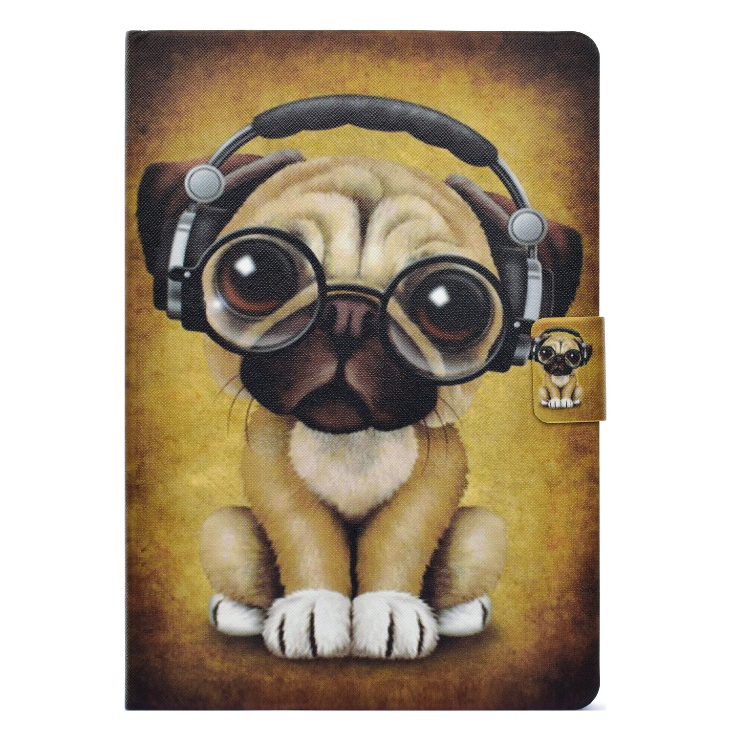 Lspcase Samsung Galaxy Tab A 10.1 Case Cover PU Leather Flip Folio Cover for Samsung 10.1 SM-T580/T585 Backcover with Auto Wake/Sleep and Card Slots for Samsung Galaxy Tab A 10.1 Puppy