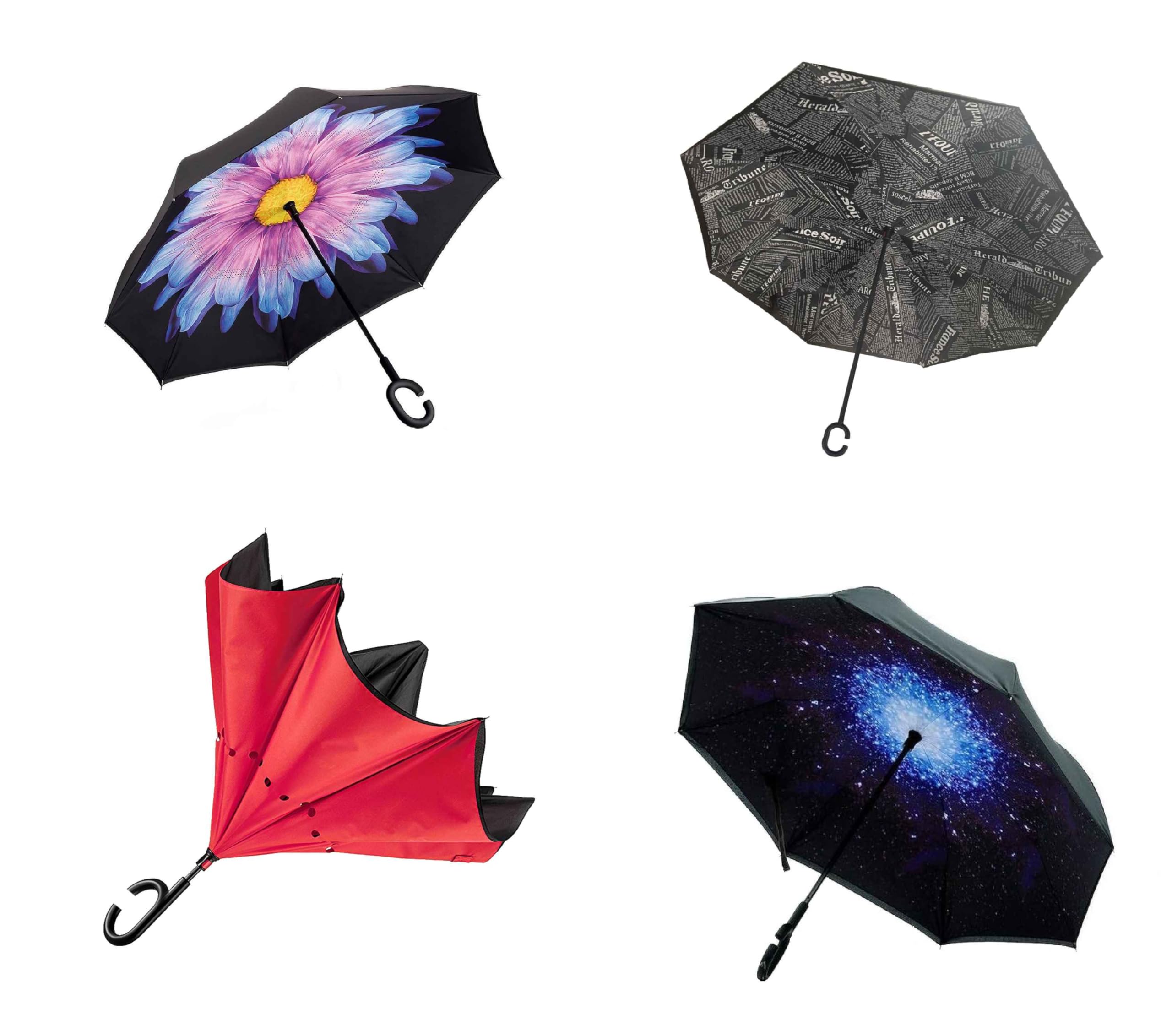 Tempo di Saldi Umbrella Reversible Windproof With Opening Snap Reverse Rain