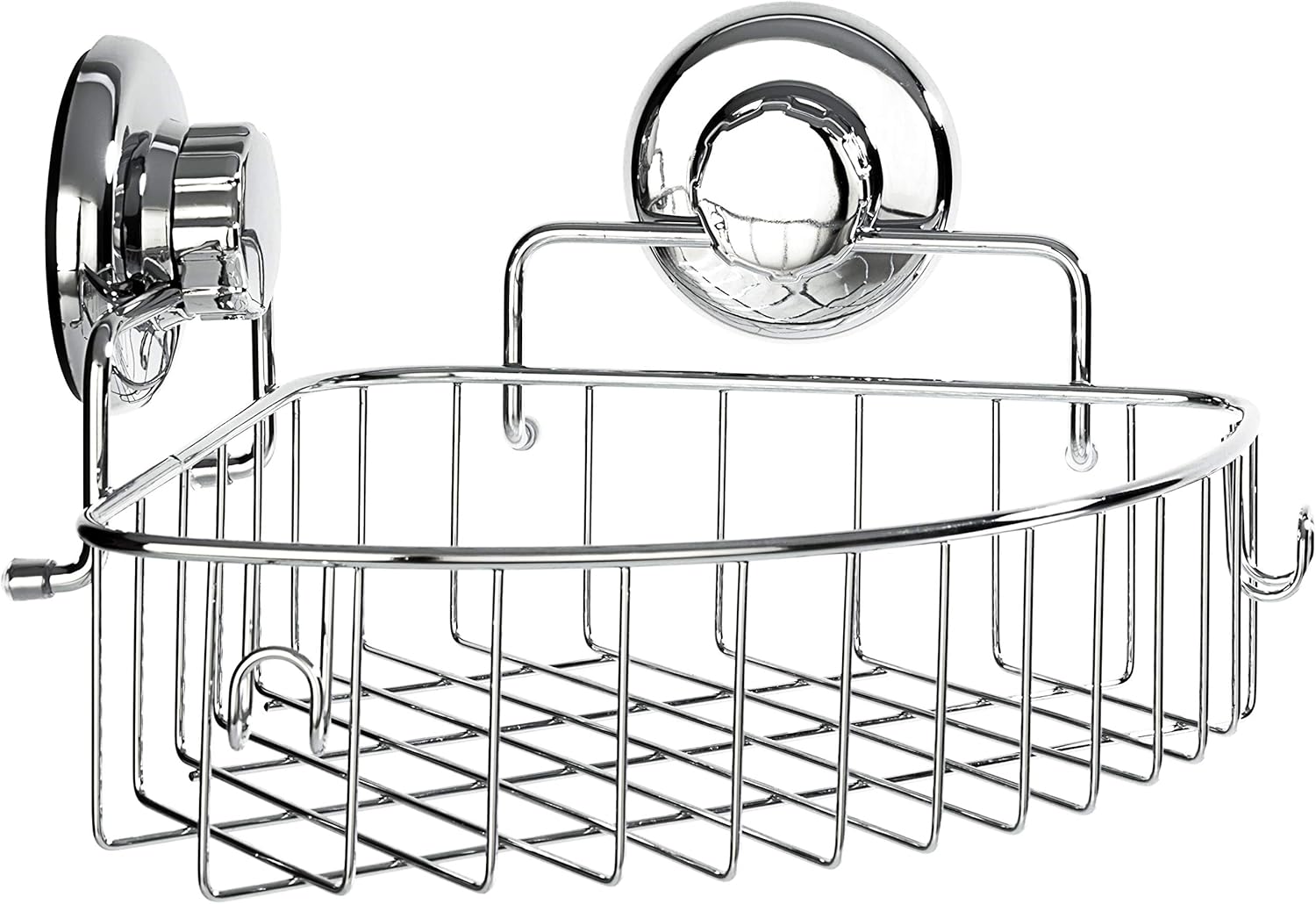 HASKO accessories Corner Shower Caddy with Suction Cup Stainless