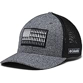 Columbia Unisex Tree Flag Mesh Ball Cap - Low, Grill Heather, Large/X-Large