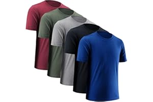 BVNSOZ Boys' Athletic Shirts Performance Sports T-Shirts Moisture Wicking Shirts for Boys