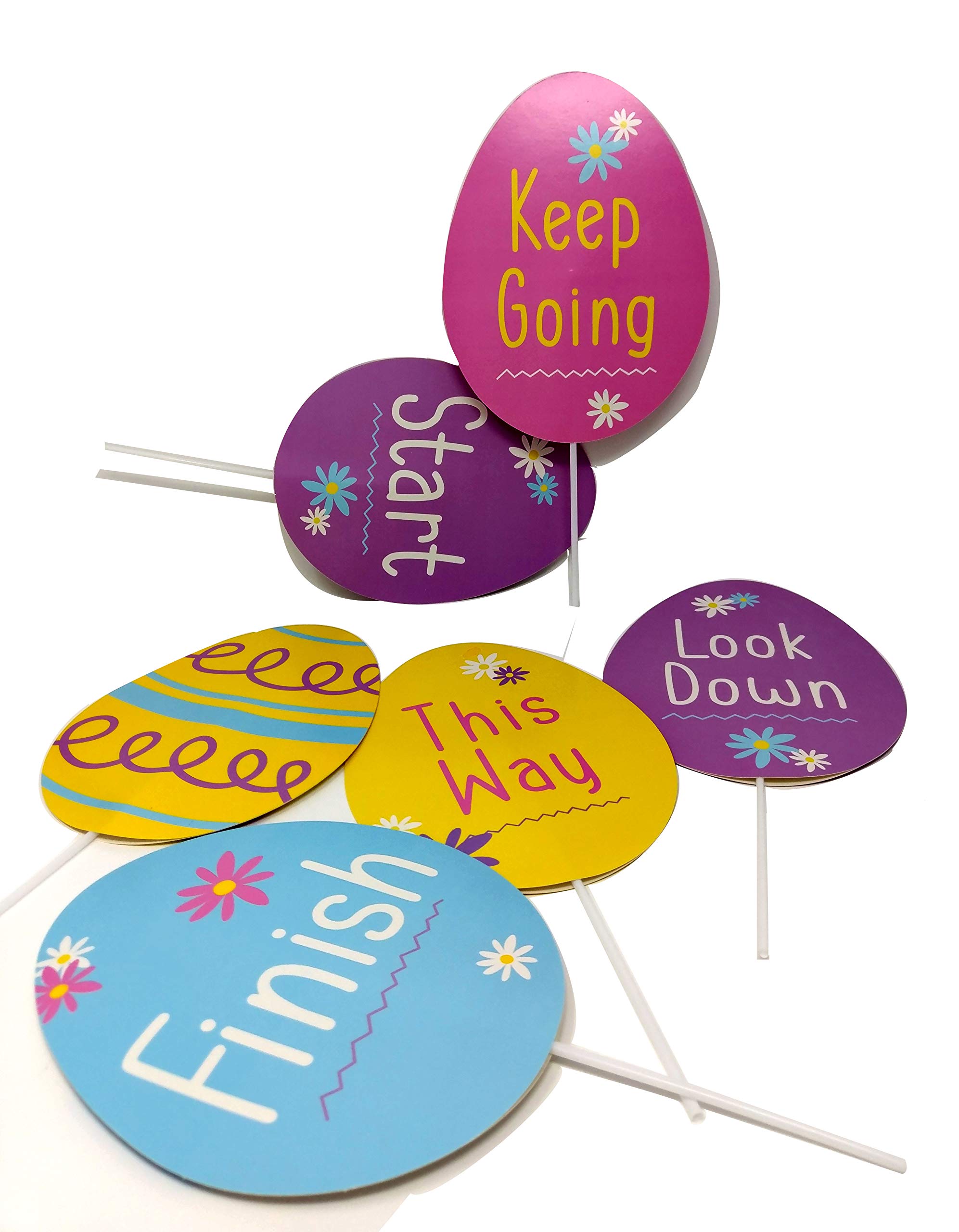 Easte Egg Hunt Signs 6 Pack