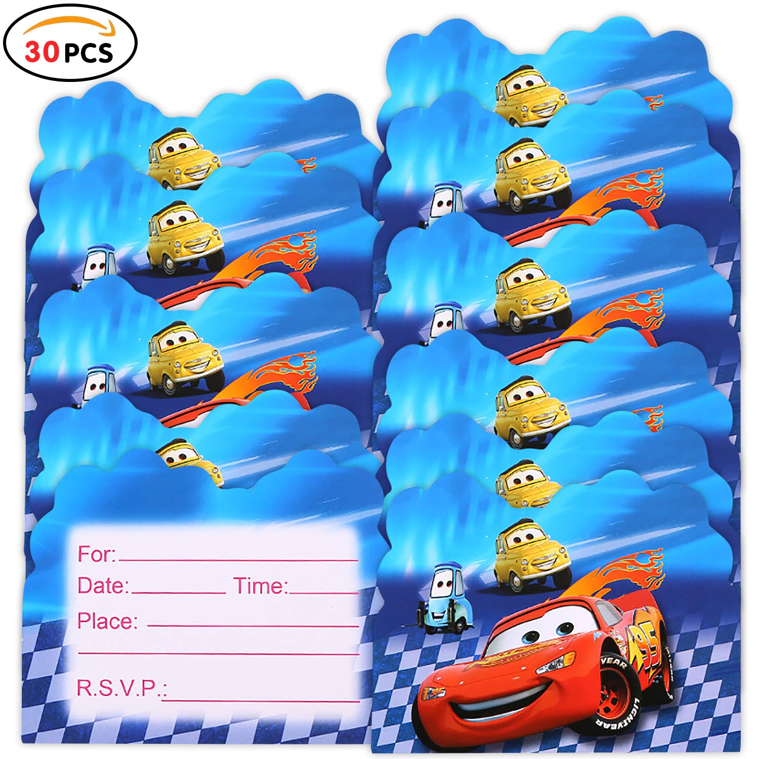 Giochi E Giocattoli Articoli Per Feste E Compleanni 4 3 5 5 Pollici Qemsele Inviti Compleanno Bambini 30 Inglese Inviti Battesimo Con Buste Biglietti Cartoline Per Bambini 11 14 Cm Moana