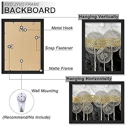 A PLUS MAX 9x13 Picture Frame Set of 3, Black