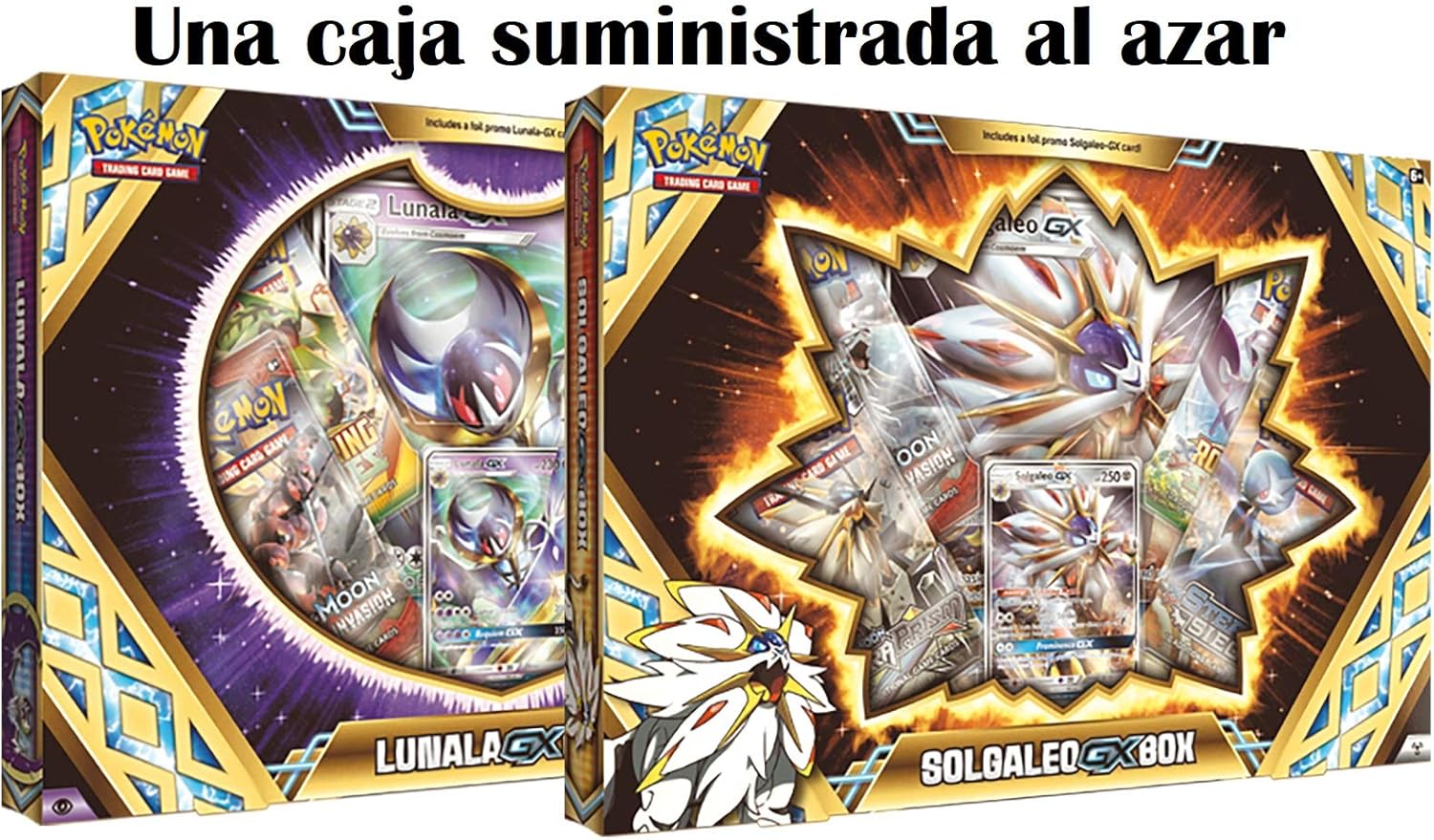 Pokemon JCC Caja Premium Solgaleo/Lunala GX - Español: Amazon.es: Juguetes y juegos