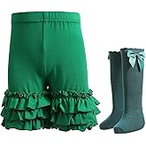 Ashken Baby Toddler Girls Ruffles Shorts Little Girls Cotton Pants 3 Months-6T