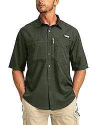 Men's Fishing Shirts with Zipper Pockets UPF