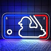 Baseball Neon Sign for Wall Decor Baseball LED Light Up Sign Baseball Wall Decor Sports Neon Lights for Club Bedroom Man Cave Bar Sports Gifts for Men Teen Boys Fans,Size 13.8 * 7.9 in(XD150)
