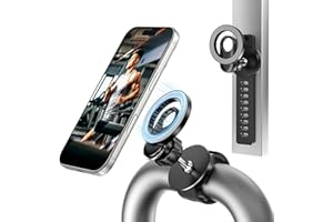 Itramax Stroller Phone Holder Mount,360° Magnetic Phone Mount with Adjustable Strap,Gym Bike Handlebar Holder for Magsafe iPh