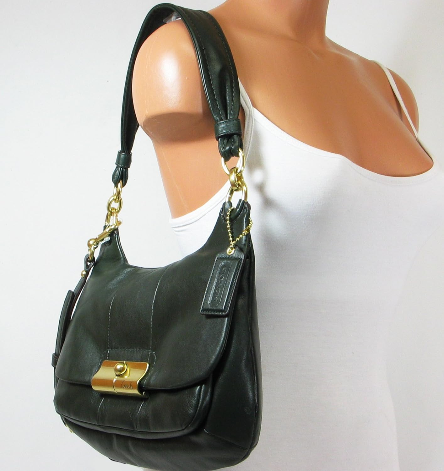 Coach Leather Kristin Shoulder Hobo Bag Purse Tote 16931