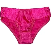 Farlenoyar Silk Panties for Women Lace Sexy Cheeky Classic Underwear Lightweight,Smooth Briefs Casual Wear