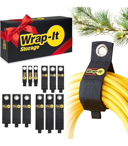 Extension Cord Organizer Box With Carry Straps - 5-Slot Storage For Cords, Hoses & Ropes