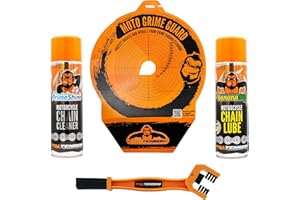 Tru-Tension | Moto Grime Guard Bundle | Chain Clean & Lube | Motorcycle Tools & Accessories