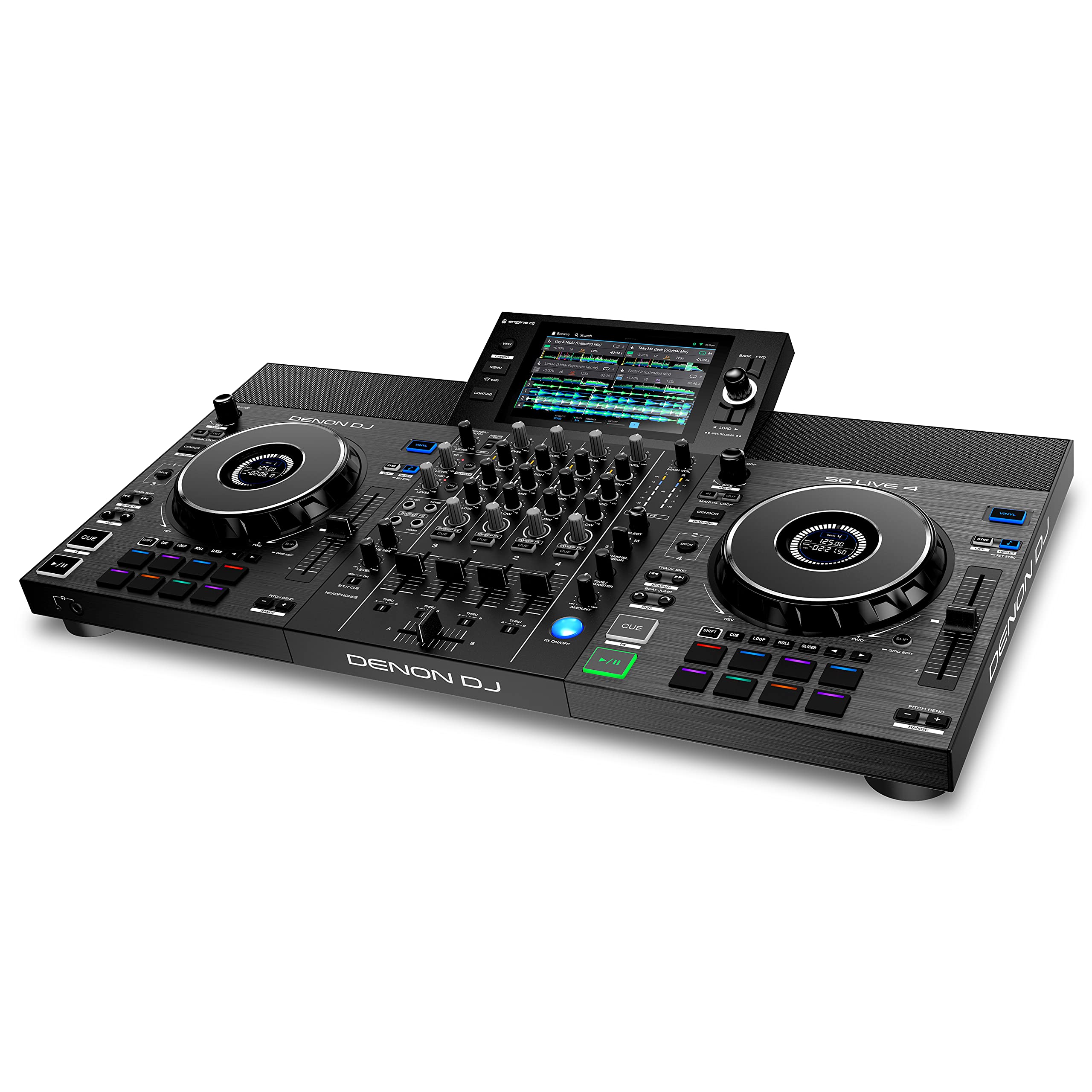Mua Denon DJ StandAlone DJ Controller, 4 Deck DJ Equipment, Builtin