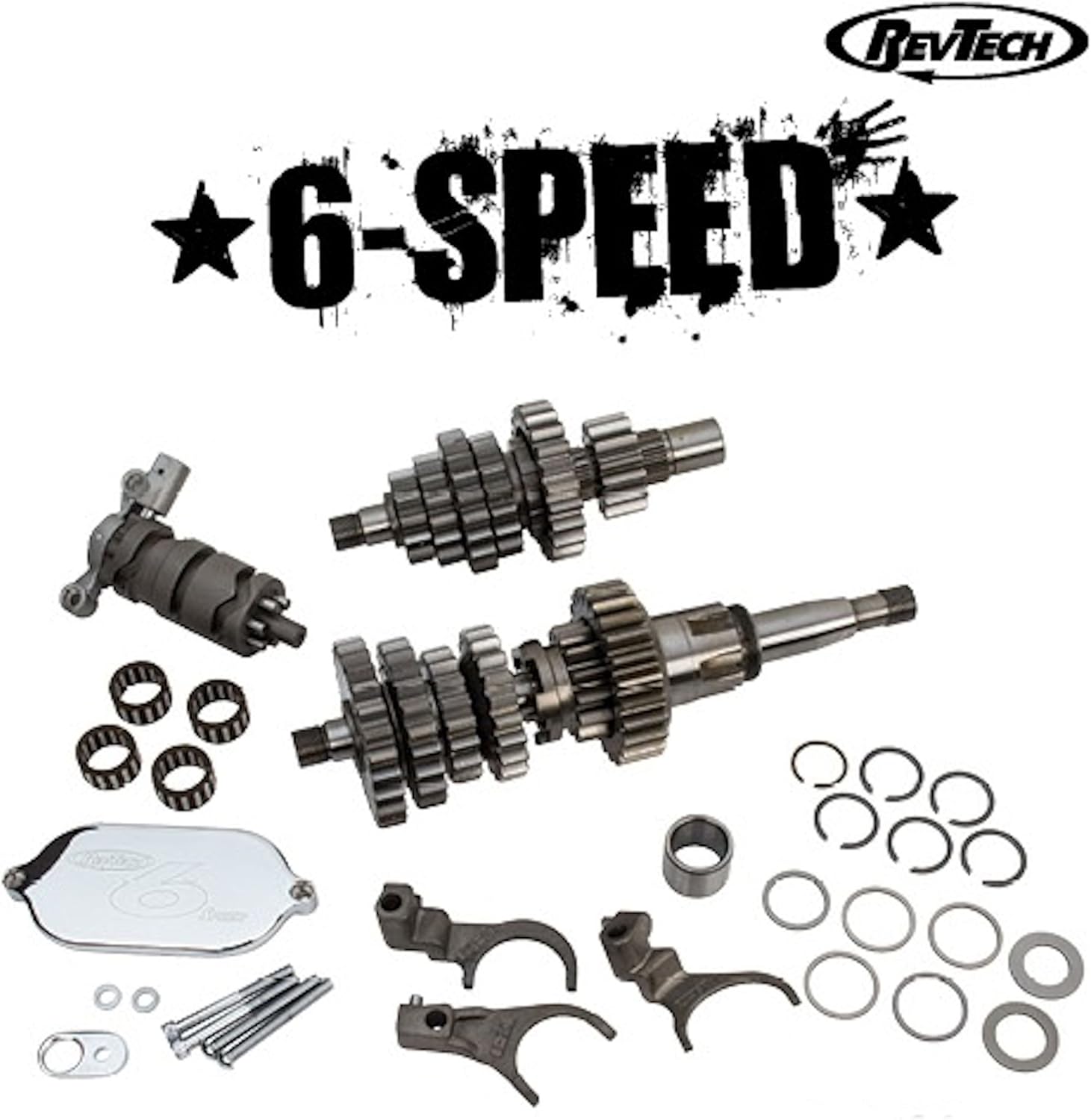 RevTech 6Speed Overdrive Gear Set Close Ratio 2.941 Harley Big Twin 19851989