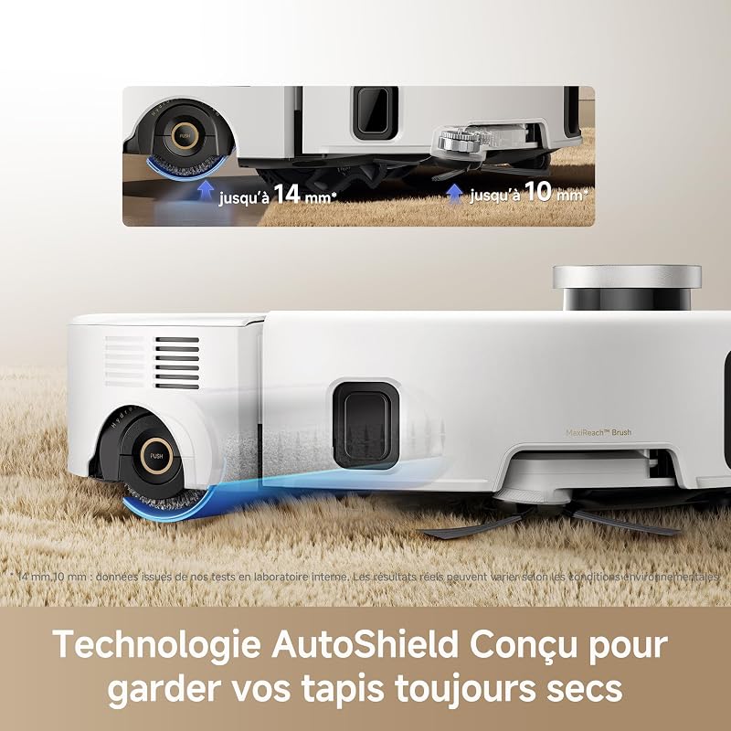 Z60 Ultra Roller SA Robot Aspirateur Laveur, Blanc