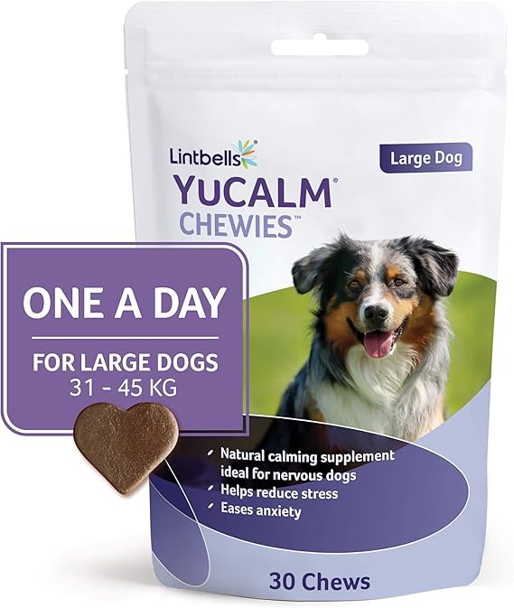 Lintbells YuCALM ONEADAY Large Chewies for Dogs Calming