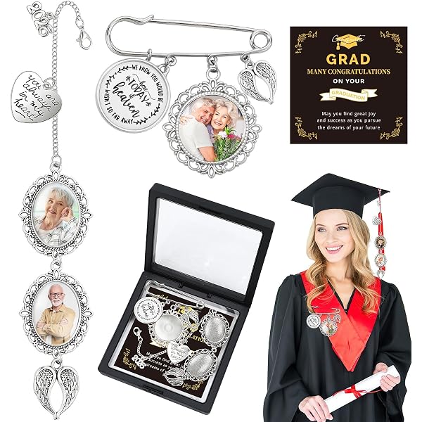Amazon.com: Misdary 4 Pcs Graduation Memorial Pin DIY Photo Tassel