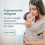 Koala Babycare Baby Sling Easy to Wear Multi-Purpose Carrier Light Grey view 7