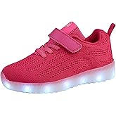 AoSiFu Kids Light Up Shoes Toddler Girls Boys Breathable Led Flashing Sneakers USB Charge