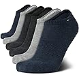 Tommy Hilfiger Men's Athletic Socks - Cushion No Show Ankle Socks (6 Pack)