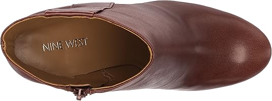 nine west ranfield leather cap toe bootie