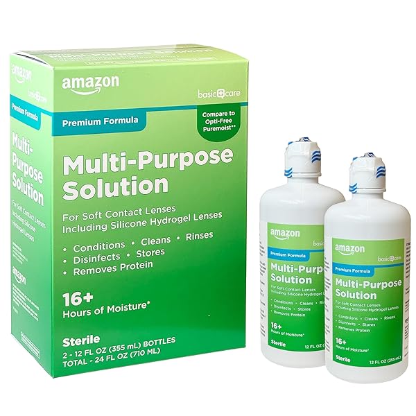 AMAZON BASIC CARE MULTI-PURPOSE CONTACTS SOLUTION – PREMIUM...