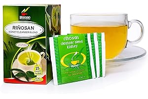Hanan Peruvian Secrets Rinosan Herbal Tea | 100% Natural Kidney Cleanse Aid Blend | 25 Tea Bags | Naturally Aids in Supporting Healthy Kidney and Urinary Tract Function
