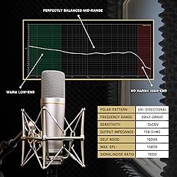 MA-67 Studio Condenser Microphone, 34mm Gold Large
