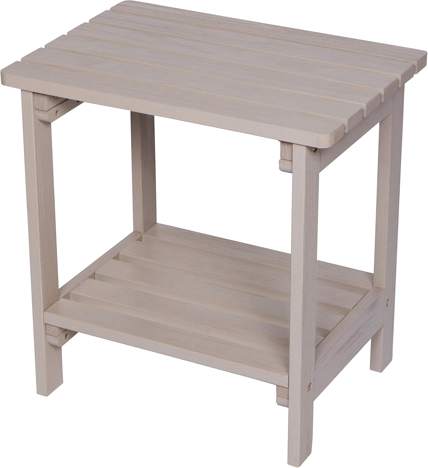 Shine Company 4114EW Indoor/Outdoor Rectangular Hydro-TEX Finish, Eggshell White Side Table : Garden & Outdoor
