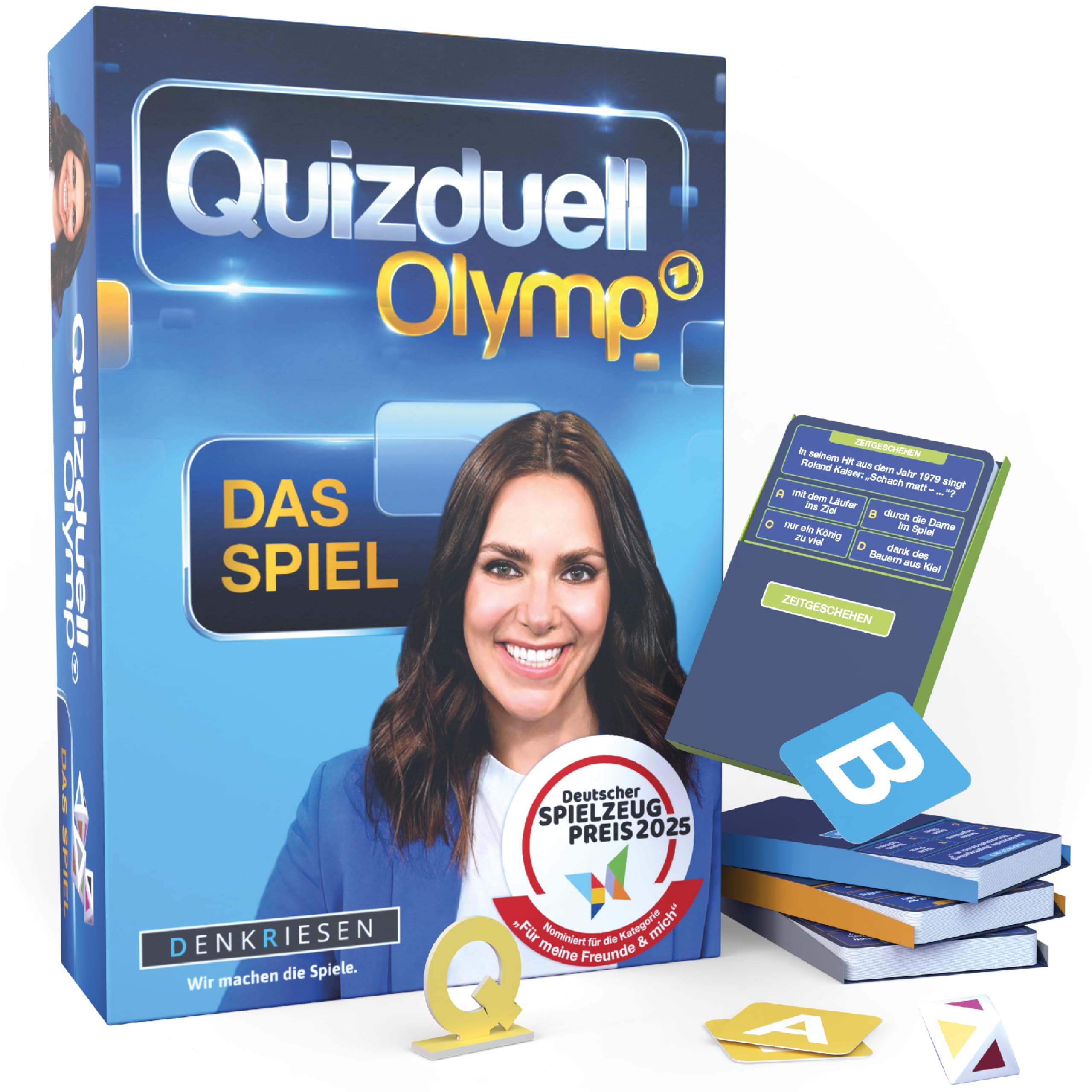 DENKRIESEN Quizduell Olymp | Brettspiel zur ARD Quizshow ab 12 Jahren