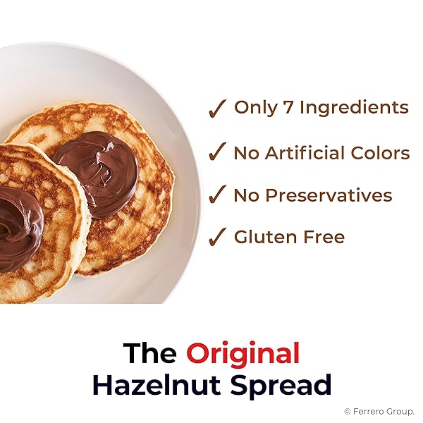 NUTELLA HAZELNUT SPREAD WITH COCOA, CREAMY HAZELNUT SPREAD, BREAKFAST FAVORITE, 35.3 OZ JAR