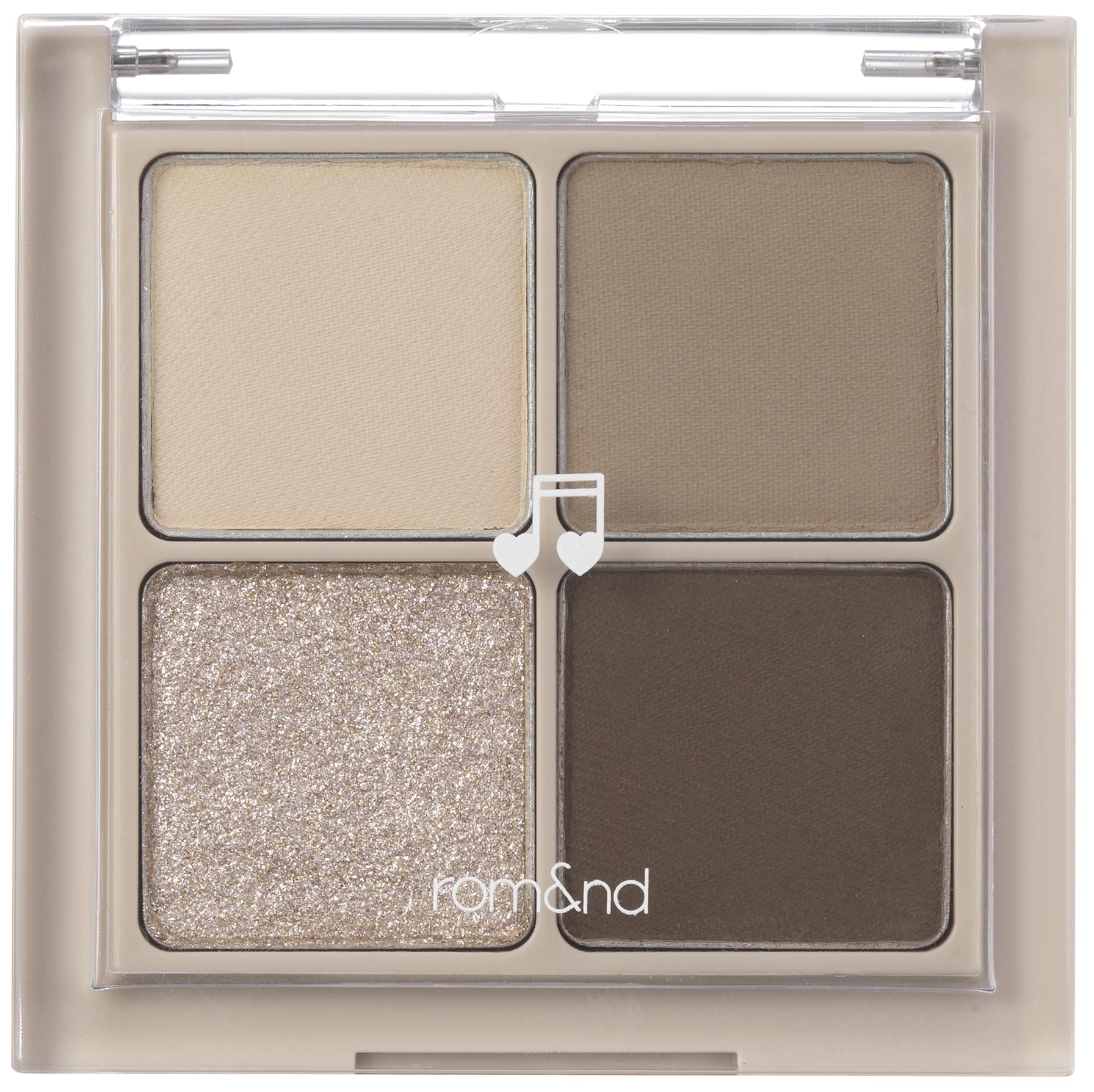 rom&nd Better Than Eyes 4 ColorsㅣMake up Eyeshadow PaletteㅣWarm Natural Cosmetic Eye ShadowsㅣK-beauty Korean Cosmetics 6g/0.21oz (M02 DRY BUCKWHEAT FLOWER)