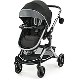 Graco Modes Nest Stroller | Baby Stroller with Height Adjustable Reversible Seat, Bassinet Mode, Extra Large Storage, Self St