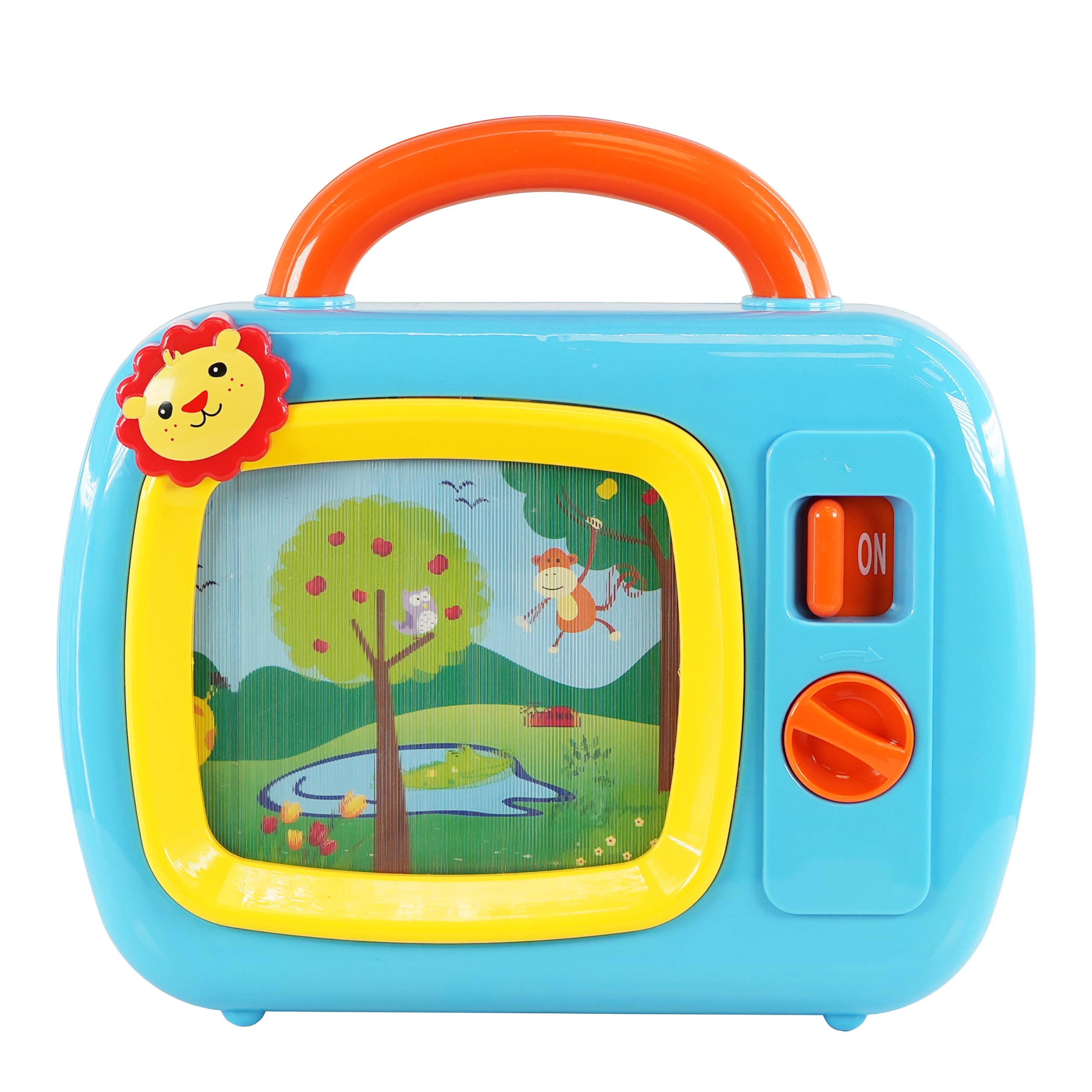 My First TV Baby Musical Television Toy Box with Colourful Toy Safari Jungle Animals and Sleepy Lullaby Play for Ages 18 Months Up Infant Baby Toddlers Boys Girls, Safety Tested, BPA Free