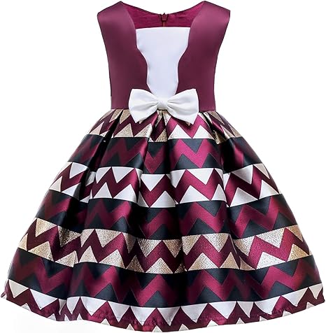 printed flower girl dresses