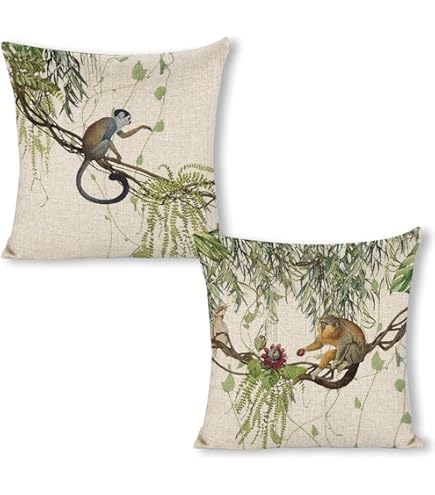 Snycler Juego De 2 Fundas De Almohada De Flores De Acuarela