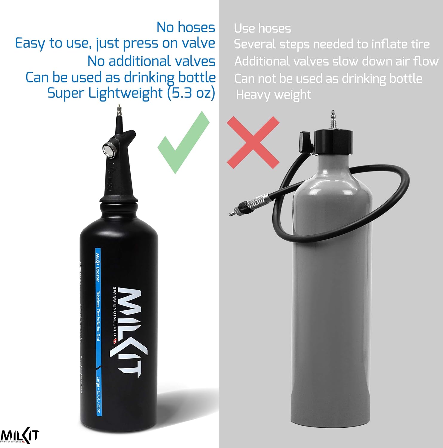 tubeless booster pump