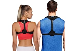 NUPEC Posture Corrector for Women & Men - Upper Back Brace for Clavicle Support, Providing Pain Relief from Neck, Back & Shoulder