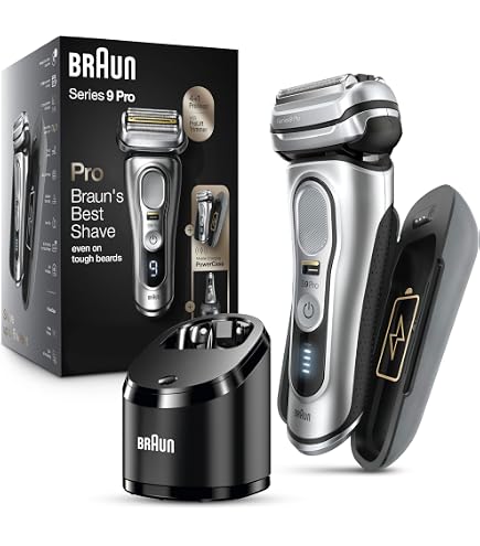 Amazon.com: Braun Series 9 Sport Shaver with Clean and Charge