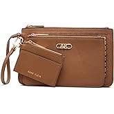 Anne Klein Womens Caning Trio Pouch Set, Natural/Chestnut