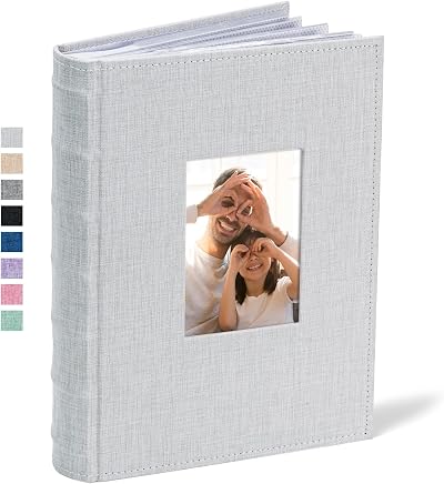 Vienrose Photo Album 6x4 300 Pockets Linen Cover Memo Spaces 33x23 cm