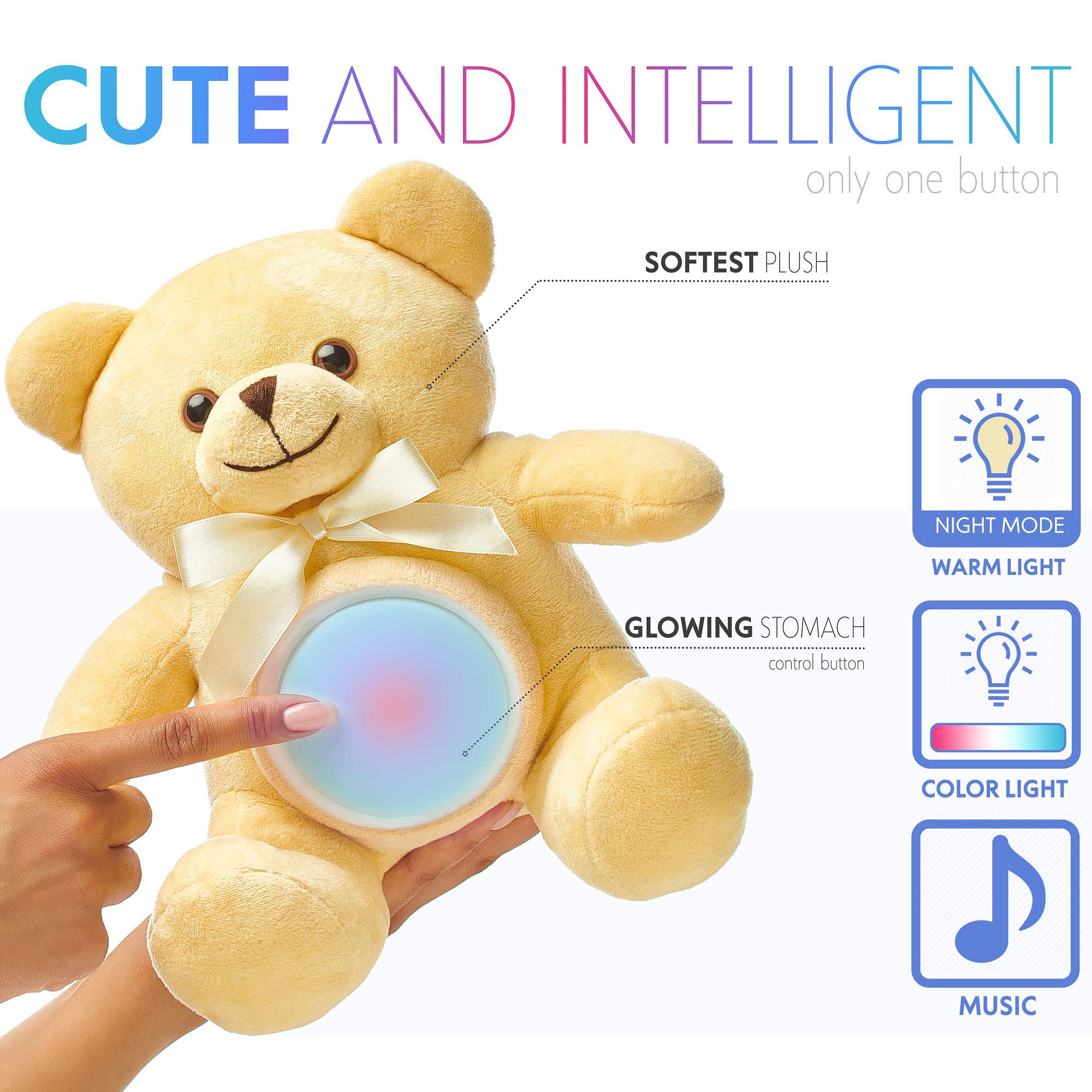 Baby Soother Soft Baby Night Light And Sound Machine Baby Lullaby