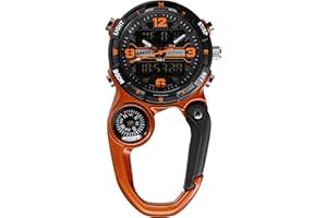 Dakota Analog & Digital Clip, Travel Watch, Alarm, Stopwatch, Timer and Dual Time, Outdoor Travel Gifts for Men and Women, Us