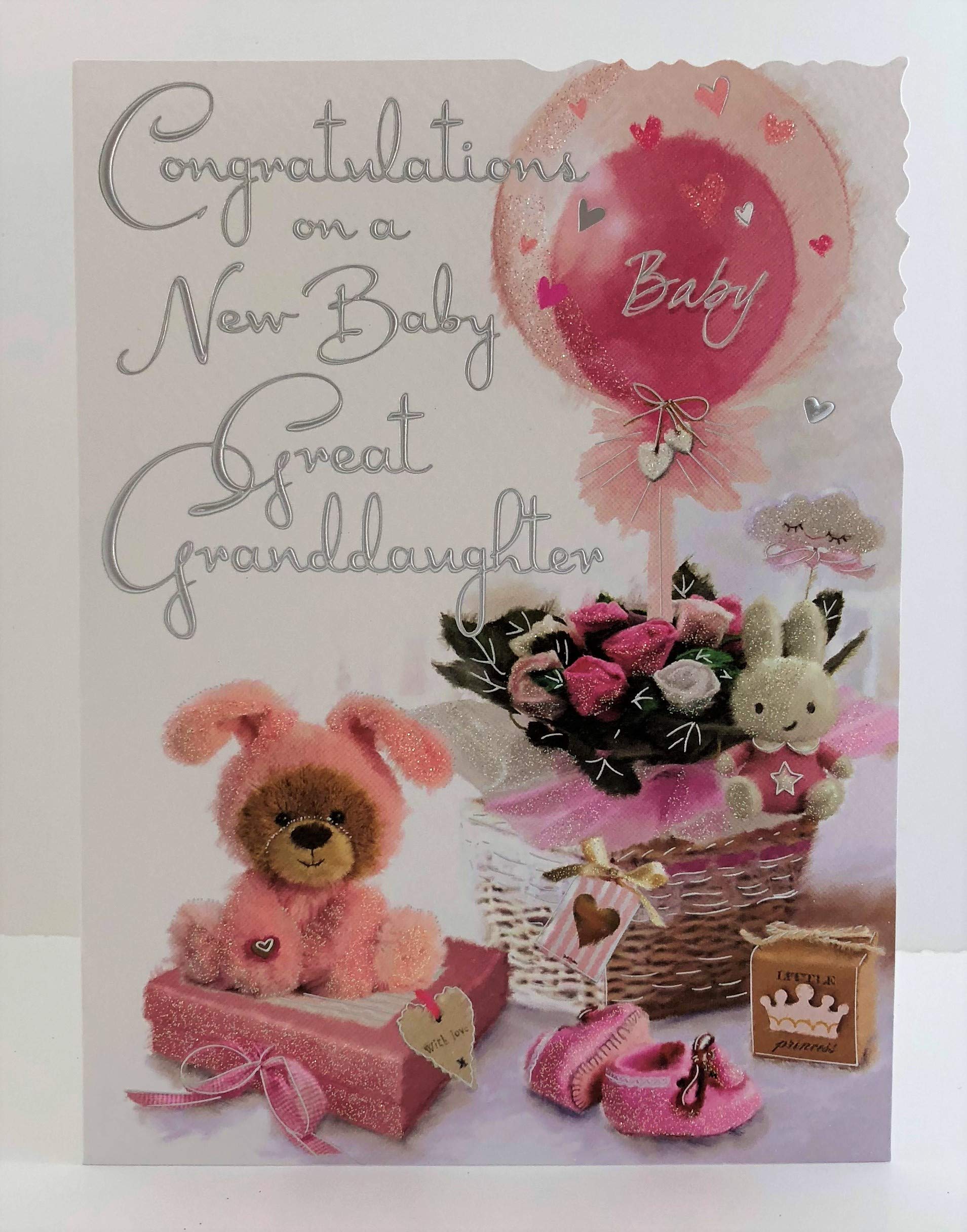 Jonny Javelin Congratulations On A New Baby Great Granddaughter Card