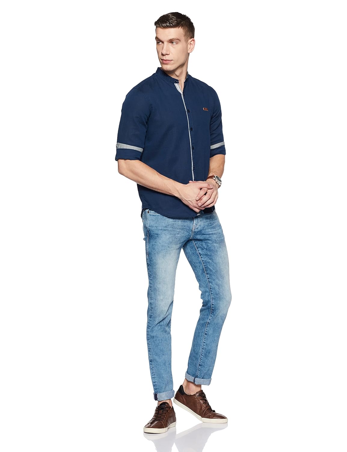 symbol amazon brand men's casual regular fit shirt