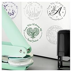 Customized Book Embosser Heart Tree of life Color